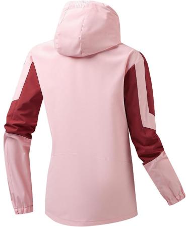 oelaio Women's Fashion Casual Long Sleeve Hooded Casual Outwear & Jackets Pink Large - Buy Online on GoSupps.com