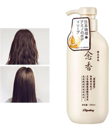  LINGJIONG Japanese Hair Shampoo - Sakura - Natural Amino Acid from Japan - 300ml - Japanese Sakura Shampoo Lingjiong - Buy Online on GoSupps.com