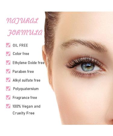 Professional Eyelash Extension Cleanser - Oil & Paraben Free Lash Foam Shampoo, 1.69fl.oz - Buy Online on GoSupps.com