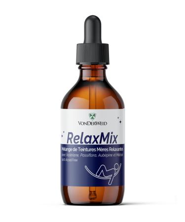 Vonderweid - RelaxMix | Hawthorn Mother Tincture Blend + Valerian + Passionflower + Lemon Balm | Relaxing Supplement | Total Ultrasonic Extract | Alcohol-free Glyceric Macerate | 100ml