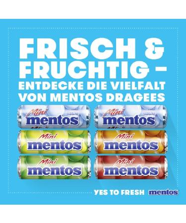 Mentos Mini Fruit Mix Bucket - 120 Vegan Chewing Tonbons in Orange Strawberry Apple & Lemon Flavors - Ideal Snack for Every Occasion - Buy Online on GoSupps.com