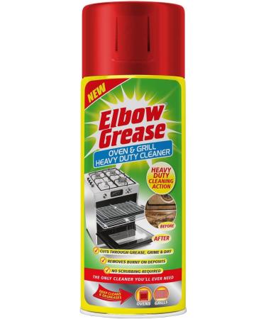 3X Elbow Grease Oven & Grill Heavy Duty Cleaner Spray (3X 400 ML)- Powerful Oven & Grill Deep Cleaner Degreaser Formula- with Degreaser Sponge (3X Elbow Grease Oven Cleaner Spray + Sponge) - Buy Online on GoSupps.com