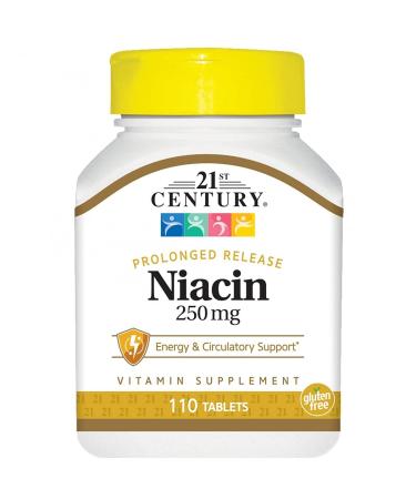 21st Century Niacin Prolonged Release 250 mg 110 Tablets