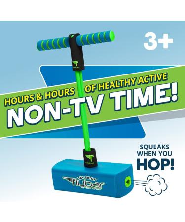 Flybar My First Foam Pogo Jumper for Kids - Safe and Durable Bungee Stick for Ages 3+ - Blue - Supports up to 250lbs - Buy Online on GoSupps.com