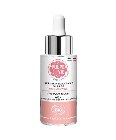 Pulpe de Vie - Certified Organic Moisturizing Face Serum THE Serum 30ml - Anti-waste! Peach - Soft and Velvety Skin - Deeply Rehydrates - Non-Greasy Effect - Repairing - Natural Elixir