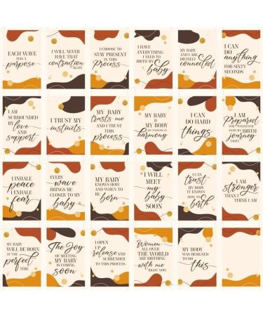 Premium Birthing Affirmation Cards - 24 Inspirational Cards for Pregnant Moms | Perfect Baby Shower Gifts & Labor Support - Buy Online on GoSupps.com