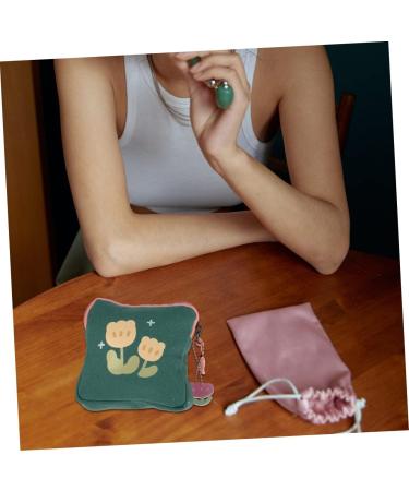 Bestonzon 2 PCS Napkin Storage Bag & Maxi Pad Organizer for Women - Cute Handbag Inserts 15.5x15.5cm - Buy Online on GoSupps.com