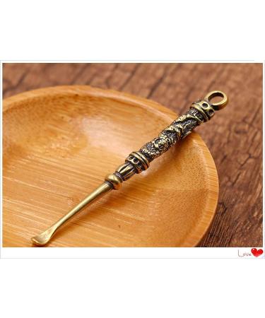 Retro Pure Copper Brass Ear Spoon Key Ring Pendant - Love Pro 2 Creative Design - Buy Online on GoSupps.com