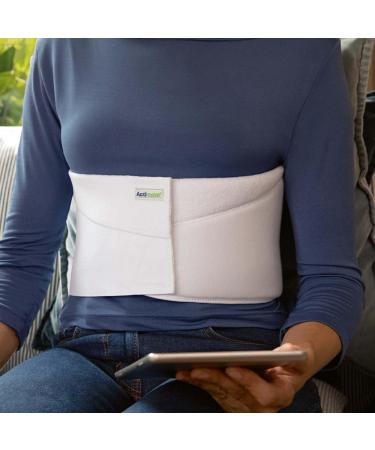 Professional Two-Panel Rib Belt for Women - Elastic Chest Wrap for Rib Support & Protection | Universal Size White - Compression for Sore Bruised Cracked or Dislocated Ribs - Buy Online on GoSupps.com