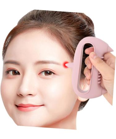 Magiclulu 2-in-1 Acupuncture Hand Massager & Scalp Tool - Silicone Head Massage & Peeling Brush in Pink - Buy Online on GoSupps.com