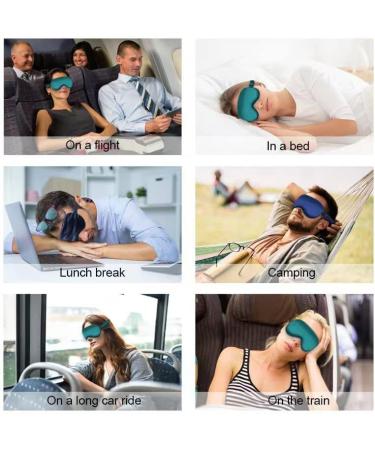 Pure Black Silk Sleep Mask - Adjustable Strap for Full Night's Sleep - Travel and Nap Aid - Super Soft Eye Shade Cover - Buy Online on GoSupps.com