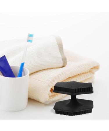 FOMIYES Silicone Face Scrubber Gentle Face Exfoliator Double Sided Facial Brush for Body Cleansing Toddler Hair Brush Newborn Shower Bathing Tool Black - Buy Online on GoSupps.com
