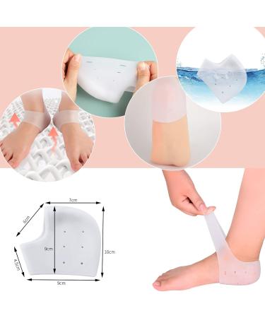 Buy 2 Pairs of Silicone Heel Cushions - Breathable Heel Spur Inserts for Pain Relief | International Shipping Available - Buy Online on GoSupps.com