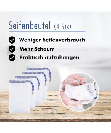 Buen Camino Waschset - Premium Sheep Milk Soap Set for Pilgrims | 4 Soap Bags & Shower Friendly | Perfect for Sensitive Skin - Buy Online on GoSupps.com