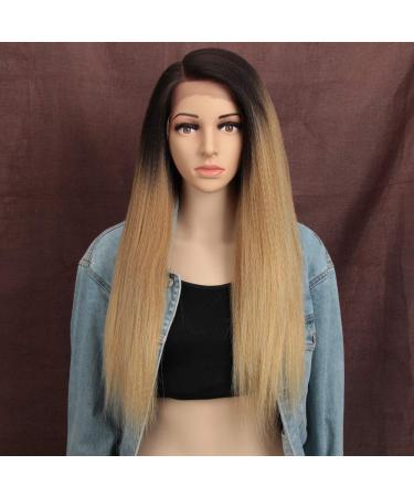 Buy Style Icon 60cm Lace Front Wig - Yaki Straight Synthetic Hair Heat-Resistant Free Part - International Shipping Available - Buy Online on GoSupps.com