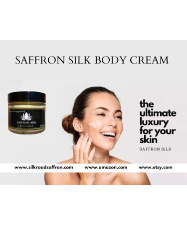 Organic Saffron Silk Body Cream - 60g | Nourishing Facial & Body Moisturizer | International Shipping - Buy Online on GoSupps.com