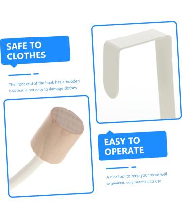PRETYZOOM 2pcs Coat Hook Behind Door Coat Hangers Bunk Bed Accessories Door Back Hooks Wardrobe Wall Hanging - Buy Online on GoSupps.com