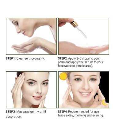 Tea Tree Acne Treatment Serum - Clear Severe Acne Breakouts & Repair Skin - 40ml (1.41fl oz) - Buy Online on GoSupps.com