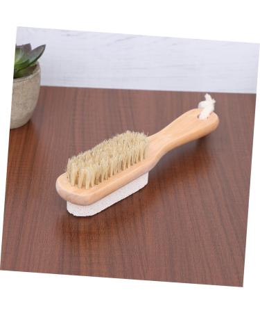 Healeved 1pc Pumice Stone Foot Pumice Brush Nursing Foot Remover Scraping Plate Bristles Foot File Pomes Stone Foot Pumices Foot Brush for Feet Exfoliating Stone Cleaning Brush Wooden - Buy Online on GoSupps.com