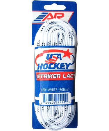 A&R Sports Unisex Hockey Striker Skate Laces - White 120-Inch | Durable and Long-lasting - Buy Online on GoSupps.com