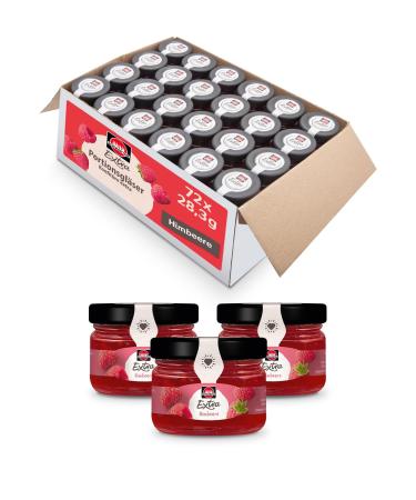 Buy Schwartau Extra Raspberry Jam Portion Jars 72 x 28.3g | International Shipping Available - Buy Online on GoSupps.com