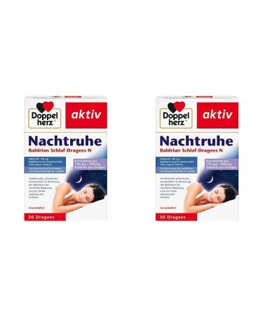 Double heart Nachthrow valerian sleep drage n-medicines to improve the condition with nervous stress and to support sleep-30 dragees (2-pack) 30 pieces (2-pack)