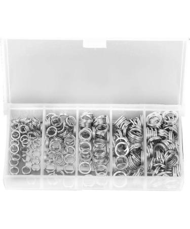 Broco Fishing Accessories Rings - 200pcs Stainless Steel Double Split Ring Connector for Tackle - Premium Fishing Gear - Buy Online on GoSupps.com