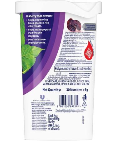 LLK Gummies with Clinically Tested Mulberry Leaf Extract - Diabetes Risk Management - Sugar-Free & Vegetarian - No Preservatives - Buy Online on GoSupps.com