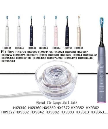 Philips Sonicare Diamondclean Toothbrush Charger | Induction Charger with Cover | Portable & Waterproof | Compatible with HX9300 HX9900 Series | UK Plug - Buy Online on GoSupps.com