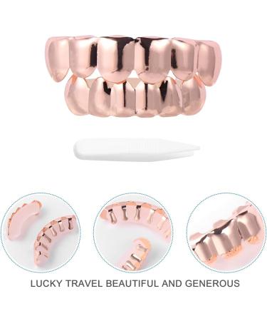 Vaguelly Galvanized Braces Rappers Mouth Clip - Golden Teeth Halloween Hip-Hop Punk Accessories - Buy Online on GoSupps.com