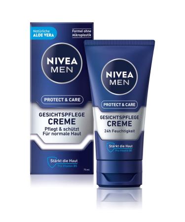 Nivea Men Protect & Care Facial Care cream (75 ml) soothing face cream for men moisturizing day cream with aloe vera and per vitamin B5 1
