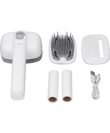 Pet Hair Dryer 2 in 1 Pet Grooming Dryer Low Noise Adjustable Stainless Steel Barrettes Lightweight with Cat Brush for Home (White) - Buy Online on GoSupps.com