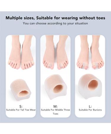 Toe Corrector Spacer: Bunion Preventing Ring Sleeves - 3 Pair Set for Nail Problems - Buy Online on GoSupps.com