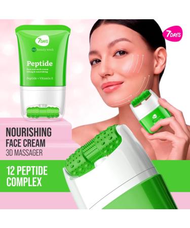  7Days 7Days Moisturizing Face Cream with Peptides - Skincare Korean - Firming Cream for Face and Neck - Roller Anti Swelling for Skin 80 ml - Buy Online on GoSupps.com