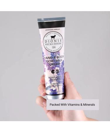 Dionis Lavender Vanilla Scented Hand & Body Cream 3.3 oz - Travel Size, Hydrating & Moisturizing, Cruelty-Free, Made in the USA - Buy Online on GoSupps.com