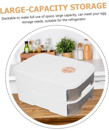 MAGICLULU Egg Storage Container Box Lid Style Holder Drawer Egg Eggs Organizer Type Storage For Refrigerator Tray Large Plastic - Buy Online on GoSupps.com