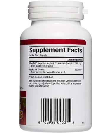 Natural Factors Organic MacaRich Super Strength Maca & Ginseng 500mg - 90 Veg Capsules - Buy Online on GoSupps.com