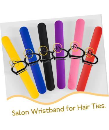 FOYTOKI 1 Set Braiding Auxiliary Wrist Strap Salon Supplies Hair Tie Wristband Rubber Band Slap Bracelets Wristband for Rubber Band Salon Hair Tie Holder Rubber Band Wristband Wrist Band - Buy Online on GoSupps.com