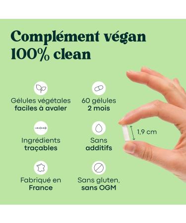 Zinc Bisglycinate + Vitamin B6 Strengthens Immunity & Fights Acne Optimal Assimilation 2 Months Cure 60 Vegetable Capsules Food Supplement Made in France Essentials by Novoma - Buy Online on GoSupps.com