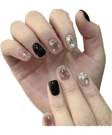 Wearing nail patches dark black nail patches nails(M) - Buy Online on GoSupps.com