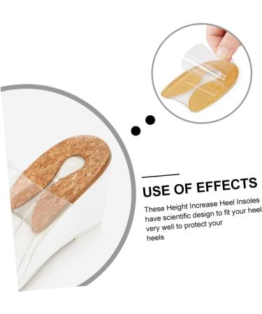 4 Pairs Transparent Silicone Heel Pads - Reusable Height Increasing Heel Covers & Cushions for Ultimate Comfort - Shoe Accessories & Protectors - Buy Online on GoSupps.com