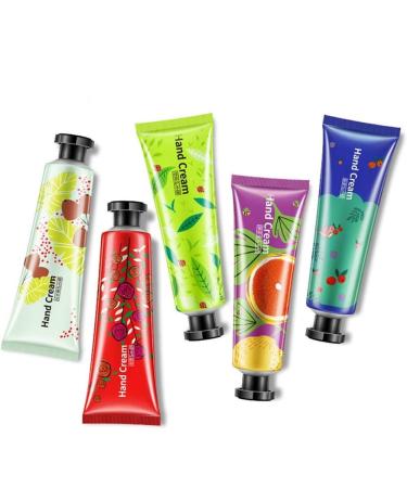 5-Pack Plant Scent Hand Cream | Moisturizing Hand Care for Dry Skin | Anti-Aging & Anti-Chapping Repair - Buy Online on GoSupps.com