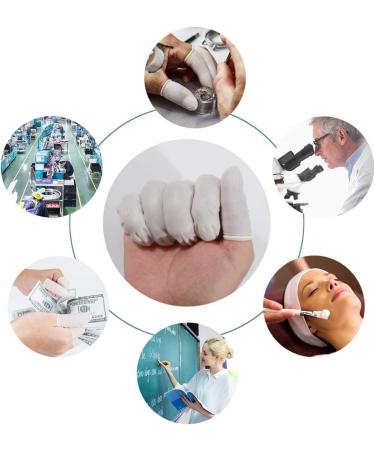 300Pcs Finger Cots Disposable General Latex Nail Cover Fingertips Protective for Finger Art Electronic Repair Handmade Industrial Apply - Buy Online on GoSupps.com