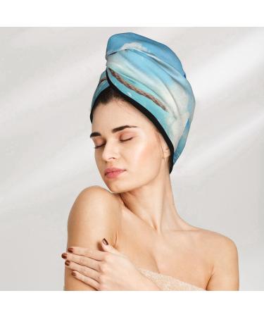 Hair Towel Wrap - Quick Drying Turban with Button | Elephant Giraffe Design - Perfect Hair Drying Solution - Buy Online on GoSupps.com