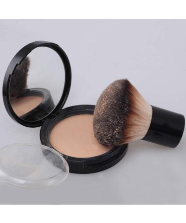 Kabuki Face Brush - Aluminum Handle for Powder Mineral Foundation & Blush Makeup - Buy Online on GoSupps.com