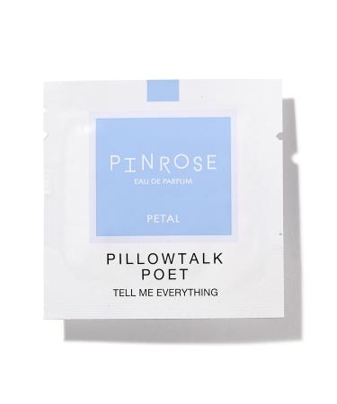 PINROSE Perfumes Pillowtalk POET - Eau de Parfum Petals (Fragrance Towelettes) - Clean Vegan Cruelty-free and Hypoallergenic Scent with Essential Oils - Notes of Powder Ambergris Musk and Sandalwood Pillowtalk Poet 1 Count (Pack of 1) - Buy Online on GoSupps.com