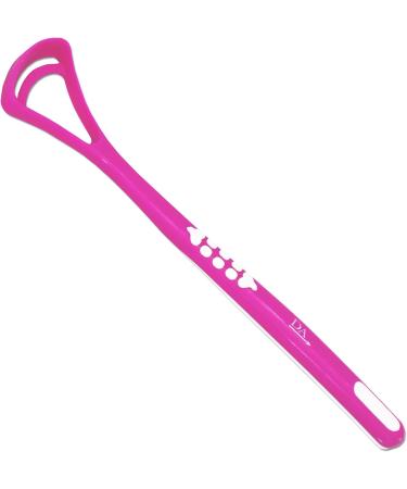 Set of 2 Dark Blue & Pink Tongue Scraper Cleaners - Improve Oral Hygiene - Buy Online on GoSupps.com