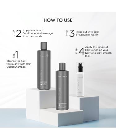 MOEHAIR Hair Guard Shampoo & Conditioner Set | 12oz & Hair Serum 3.38oz | Argan Oil & Ginseng | Hair Loss Treatment | Cruelty-Free Paraben & Sulfate-Free - Buy Online on GoSupps.com
