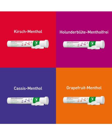 Gelorevoice Half Tablets Kirsch-Menthol 60 St - Fast Relief for Sore Throats Coughs & Hoarseness - Soothes Voice Loss & Swallowing Difficulties - Buy Internationally - Buy Online on GoSupps.com