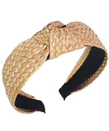 Lvyeer Straw Knot Headbands Fashion Rattan Wide Head Band Boho Headband Woven Headwear Hair Head Bands Hair Band Knot Headband for Woman Girl Hair Accessories (knotted) - Buy Online on GoSupps.com